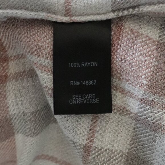 Torrid Womens Pink Sz 2 Abbey Plaid Buttoned Woven Short Sleeve Pullover Blouse - Picture 11 of 13